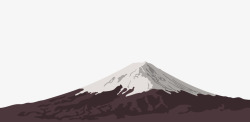 手绘大气日本富士山素材
