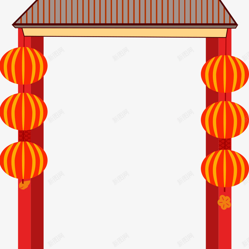 新年春节红色大气简约大门psd免抠素材_88icon https://88icon.com 大气 大门 新年 新年春节红色大气简约大门 春节 灯笼 简约 红色