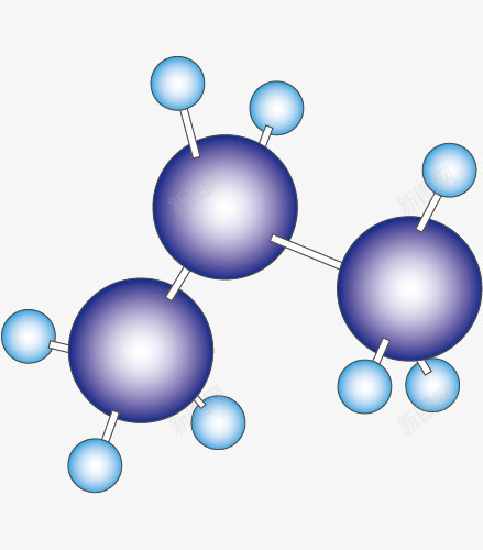 丙烷球棍模型png免抠素材_88icon https://88icon.com 丙烷球棍模型 化学 圆形 紫色