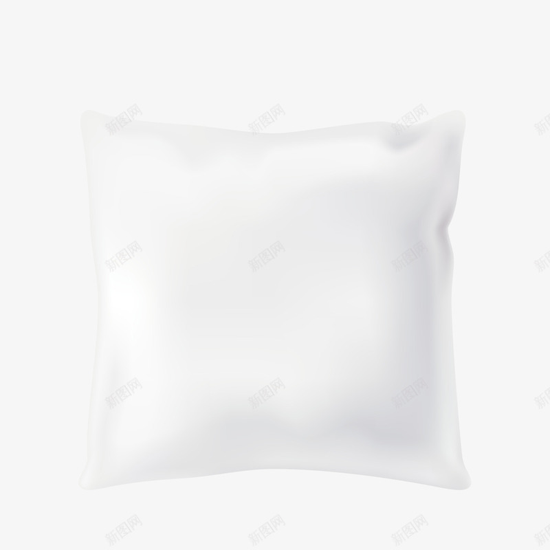 白色抱枕矢量图ai免抠素材_88icon https://88icon.com 3D PNG免抠图下载 家居 枕头 枕芯 装饰 矢量图