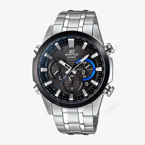 卡西欧商务大气手表png免抠素材_88icon https://88icon.com CASIO 产品实物 名牌手表 太阳能 男士手表 腕表 钢带男表