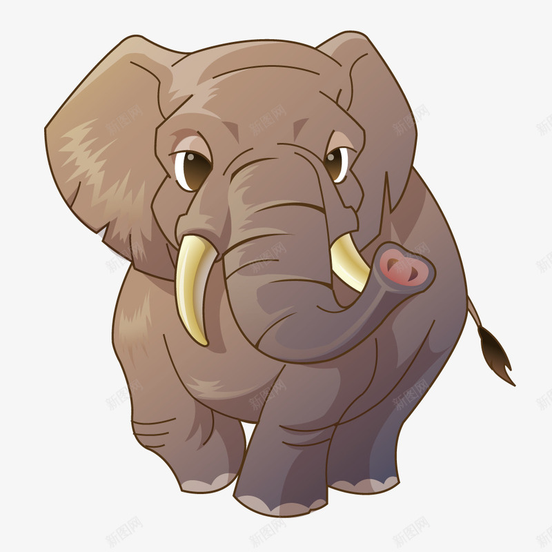 动物的世界png免抠素材_88icon https://88icon.com 可爱插画小象 大象 望着你的有神的象