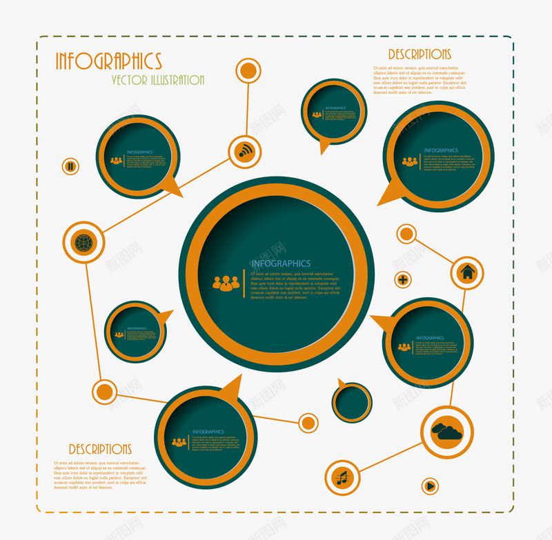 圆点矢量图ai免抠素材_88icon https://88icon.com 不规则 互联网 分子 点 科技 线 连接 矢量图