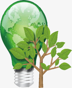 绿色节能环保led灯泡素材