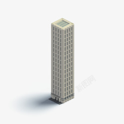 立体方体高楼大厦3D建筑高清图片