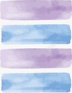 水彩条纹蓝紫色水彩笔刷高清图片
