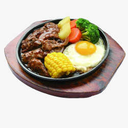 玉米黑椒牛肉饭素材