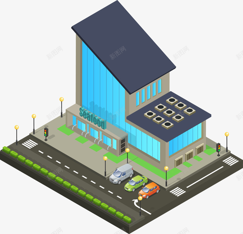 卡通立体房子矢量图eps免抠素材_88icon https://88icon.com 3D 3D房子 建筑 房子 房屋建筑 手绘 立体 立体房子 矢量图