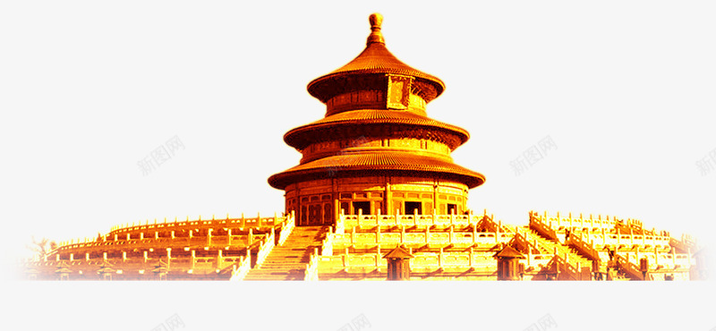 金色天安门png免抠素材_88icon https://88icon.com 国庆节 大气 天安门 节日 金色