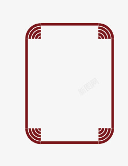 卡通扁平化长方形文本框矢量图素材