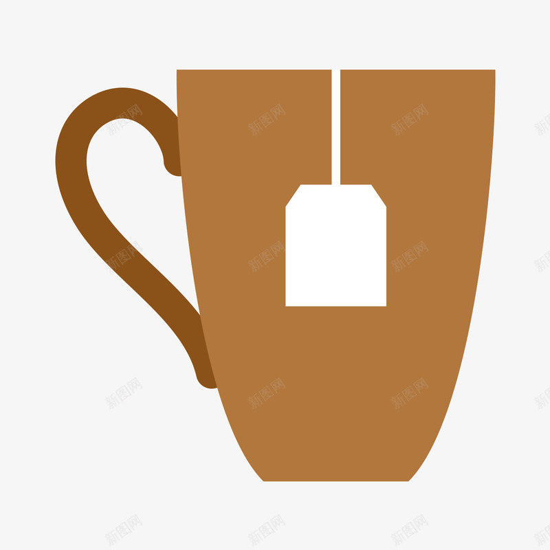 茶杯psd免抠素材_88icon https://88icon.com 扁平化 灰色 素材 茶杯