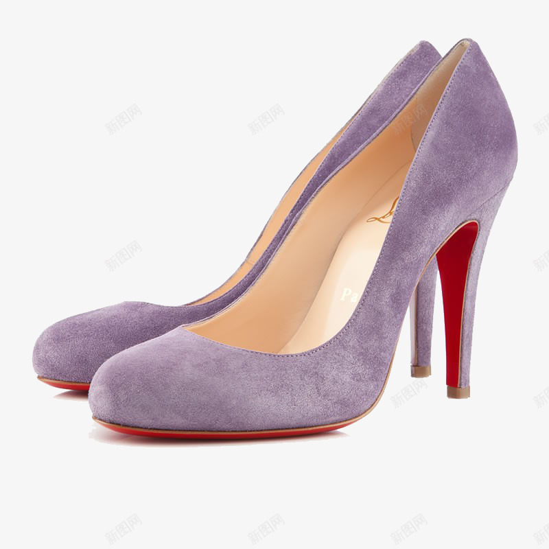 紫色磨砂高跟鞋png免抠素材_88icon https://88icon.com Louboutin 产品实物 法国Christian 磨砂 紫色