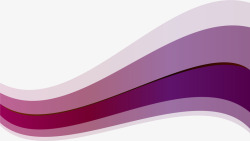 紫色曲线弧形素材