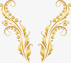 金色叶子装饰素材