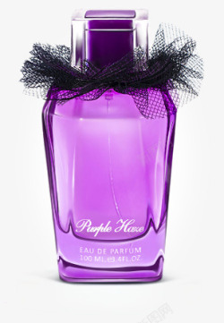 紫色香水瓶子素材