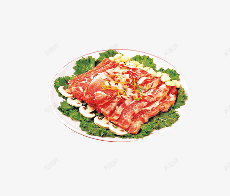 一盘肉png免抠素材_88icon https://88icon.com 火锅料 牛肉 生菜 肉 肥牛