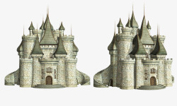 3D城堡模型矢量图素材