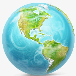 3d商务地球图标图标
