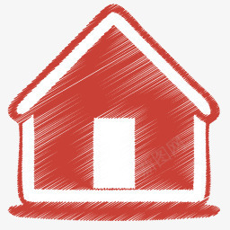 服务站房子红家的图标图标