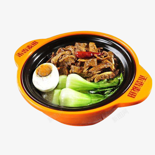 品牌美食菜品牛杂煲png免抠素材_88icon https://88icon.com 牛杂煲 牛肉 肉类食品 配菜 青菜 风味小吃 鸡蛋