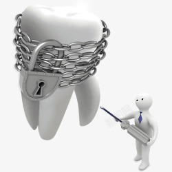 牙齿修复3D图素材