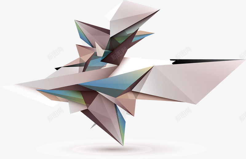 不规则图形底纹png免抠素材_88icon https://88icon.com 不规则 光效 几何 图形 多边形 底纹 抽象 炫彩 背景