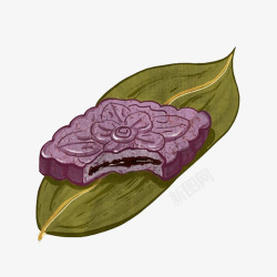紫米糕手绘画片素材