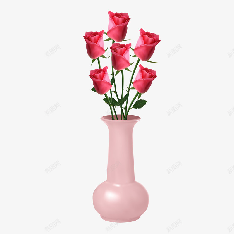 精美花瓶png免抠素材_88icon https://88icon.com 插花 玫瑰花 精美花瓶 美丽的花 花卉 花瓶
