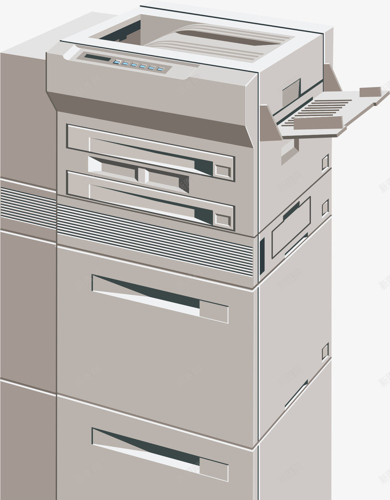 立式打印机矢量图eps免抠素材_88icon https://88icon.com 3D打印机 卡通 微信打印机 打印机 打印机耗材 立式 针式打印机 矢量图