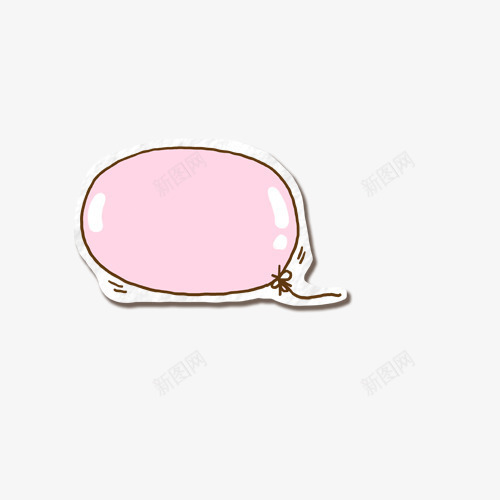 粉红色对话气泡psd免抠素材_88icon https://88icon.com 对话框 对话气泡 灰色 白色 粉红色