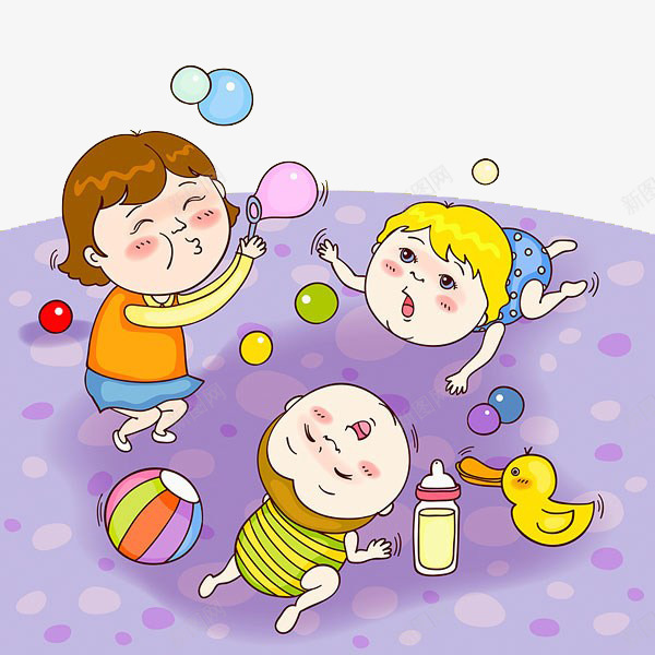孩子和妈妈玩耍png免抠素材_88icon https://88icon.com 吹泡泡 妈妈 孩子 玩耍