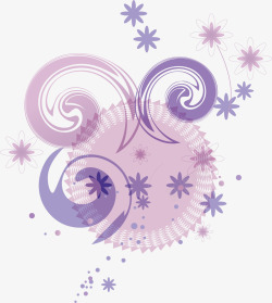 紫色时尚抽象纹理图案矢量图素材