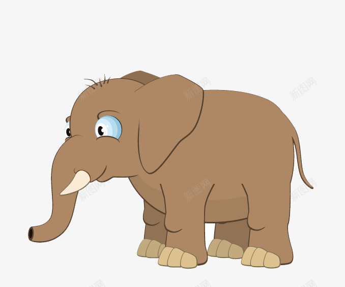 卡通手绘大象png免抠素材_88icon https://88icon.com 动物 卡通 大象 小象 手绘 生物 野生动物