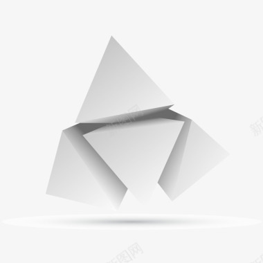 立体三角形图标图标