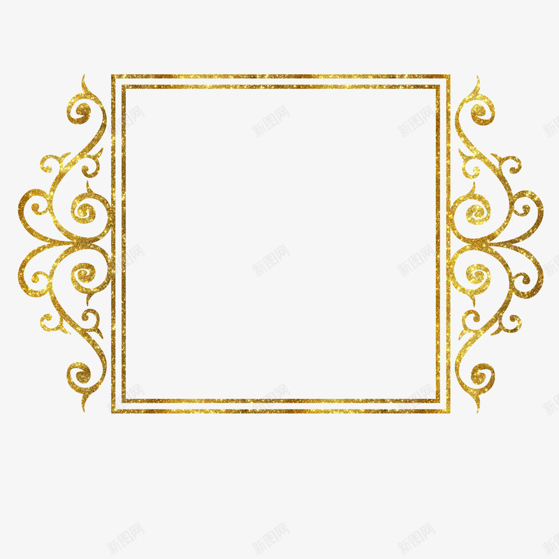 高端奢华大气潮流烫金边框图png免抠素材_88icon https://88icon.com 免抠图 大气 奢华 潮流 烫金 相框 花纹 边框 金色花纹 高端
