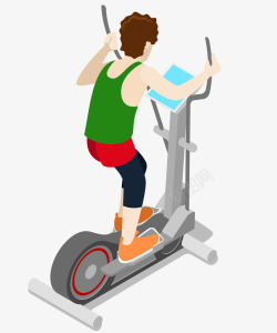 卡通手绘运动健身跑步人物形象素材