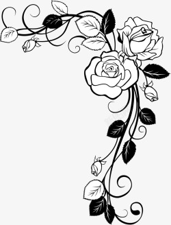 玫瑰花装饰图素材
