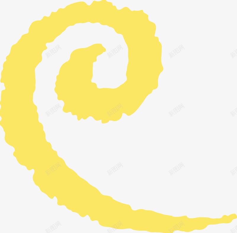 黄色不规则圆形流畅线条png免抠素材_88icon https://88icon.com 不规则 圆形 流畅 线条 黄色