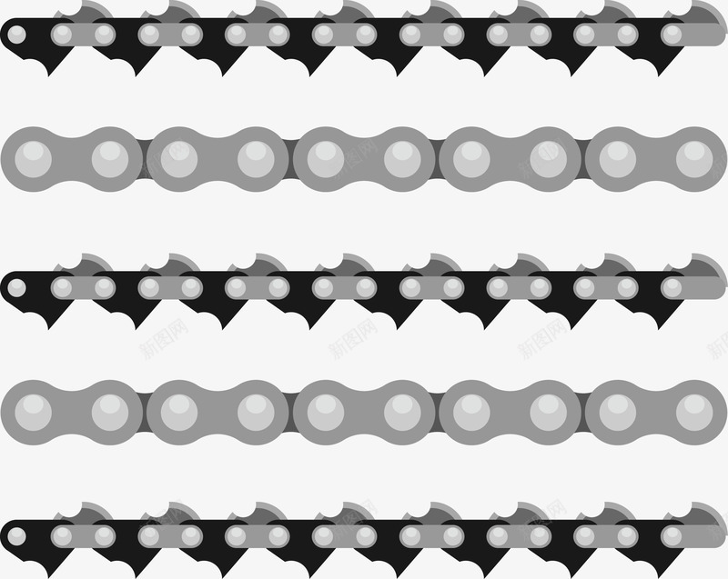 各种链条矢量图ai免抠素材_88icon https://88icon.com 各种链条 灰色链条 矢量链条 自行车 自行车链条 链条 矢量图