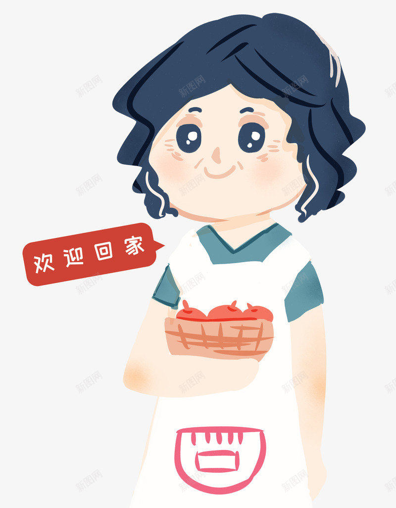 母亲节手绘插画妈妈卡通psd免抠素材_88icon https://88icon.com 卡通 妈妈 小清新 手绘 插画 母亲节 母亲节手绘插画妈妈卡通小清新