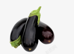 蔬菜之紫色茄子素材