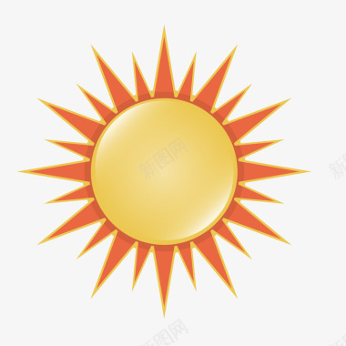 扁平化太阳图标图标
