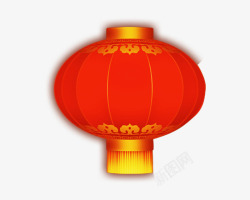 红色中国风灯笼素材