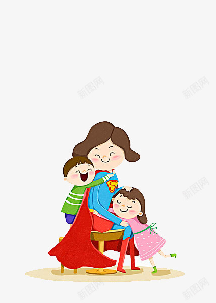 欢呼高兴的孩子png免抠素材_88icon https://88icon.com 两个孩子 免扣人物 抱着妈妈的孩子 欢呼高兴的孩子 超人妈妈