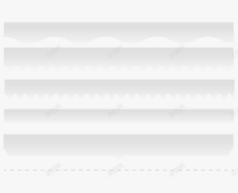 白灰色波浪线png免抠素材_88icon https://88icon.com 手绘波浪线 波浪线 白灰色 素材