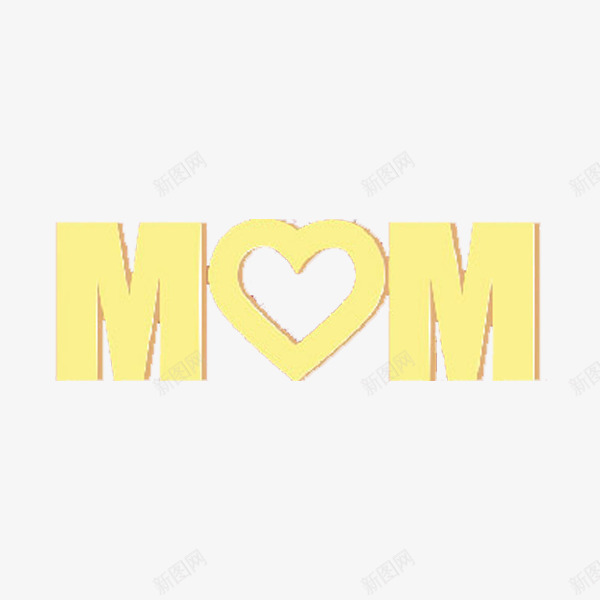 MOM艺术字png免抠素材_88icon https://88icon.com 3D MOM 字体 立体 艺术字 金色