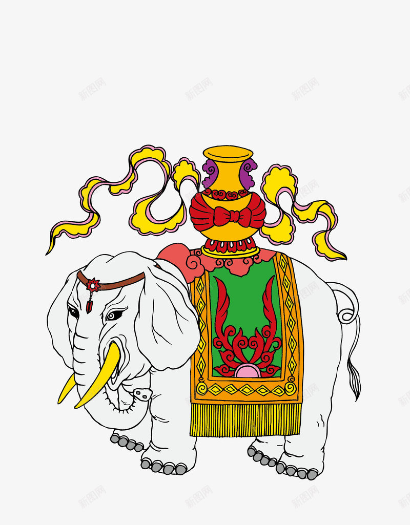 传统大象名族风图案png免抠素材_88icon https://88icon.com 传统 大象 民族
