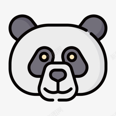 熊猫头像图标图标