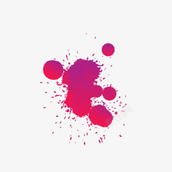 糖果粉喷溅粉紫色水墨矢量图高清图片