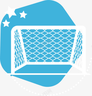 UI图标卡通足球框装饰图案矢量图图标图标